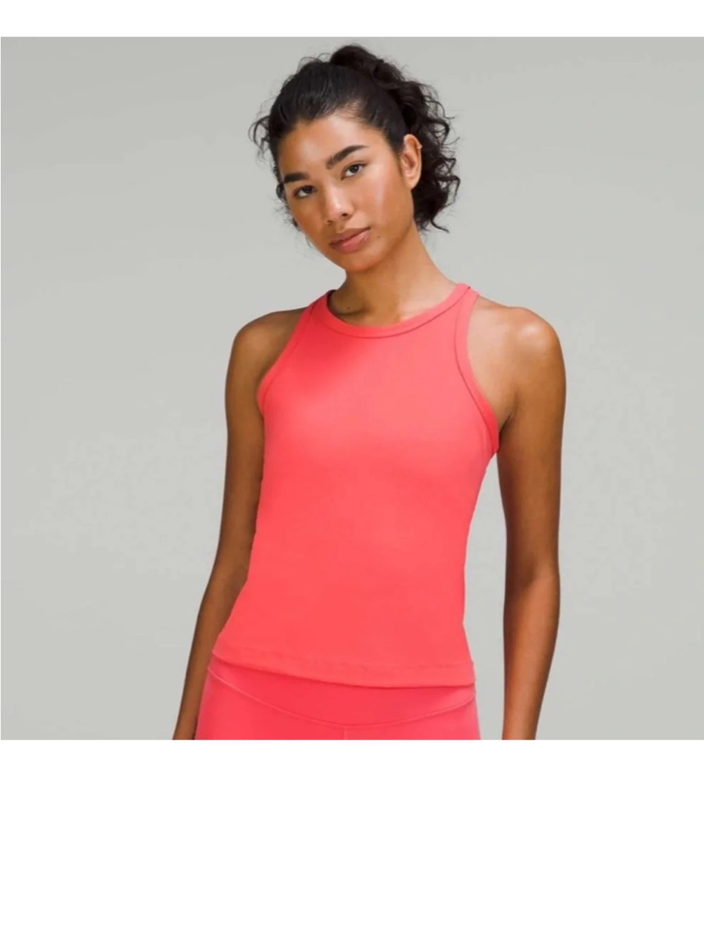 Lululemon Align Waist-Length Racerback Tank Top
- Coral